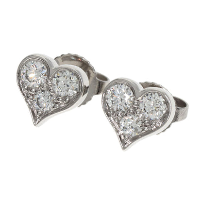 TIFFANY&Co. Sentimental Heart Diamond earring Platinum PT950 Ladies [Used]