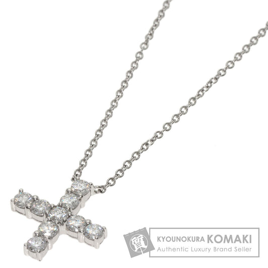 HARRY WINSTON Mini Cross Diamond Necklace Platinum PT950 Ladies [Used]