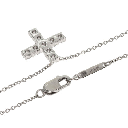 HARRY WINSTON Mini Cross Diamond Necklace Platinum PT950 Ladies [Used]