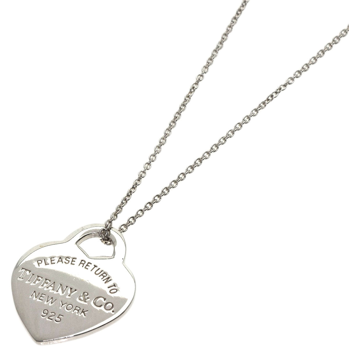 TIFFANY&Co. Return to heart Necklace Silver Ladies [Used]