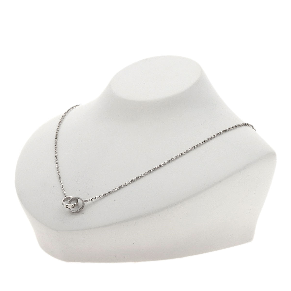 CARTIER baby love Necklace K18 White Gold Ladies [Used]