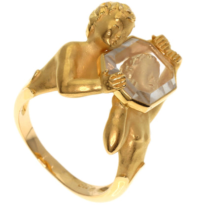 Carrera y Carrera Narcissus's mirror Ring K18 Yellow Gold Ladies [Used]