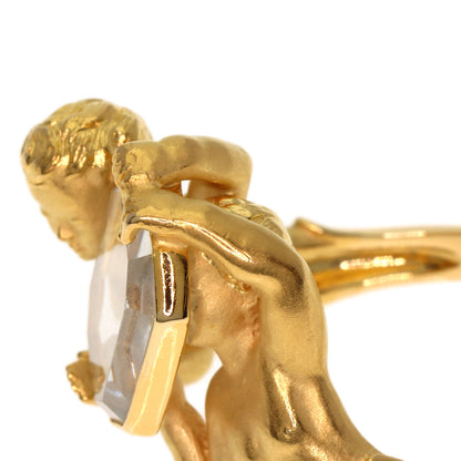 Carrera y Carrera Narcissus's mirror Ring K18 Yellow Gold Ladies [Used]