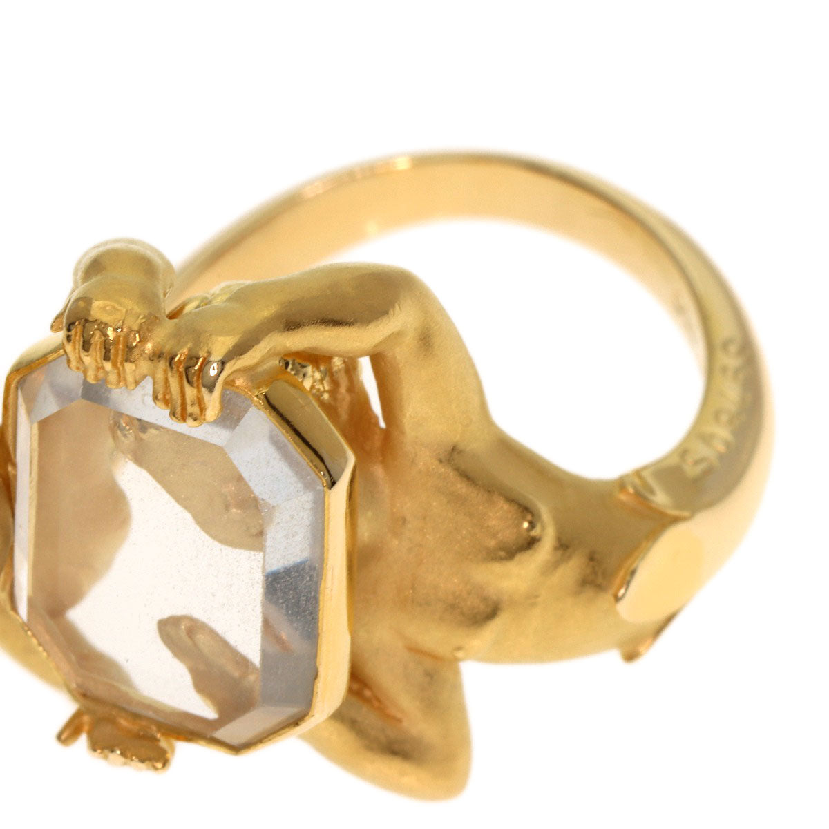 Carrera y Carrera Narcissus's mirror Ring K18 Yellow Gold Ladies [Used]