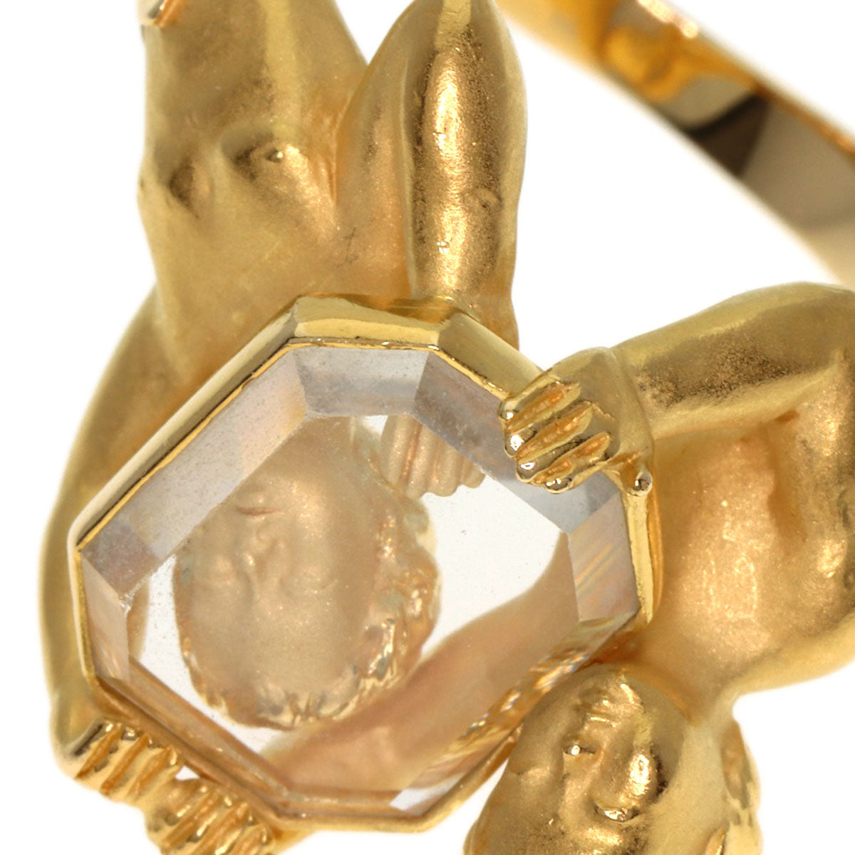 Carrera y Carrera Narcissus's mirror Ring K18 Yellow Gold Ladies [Used]