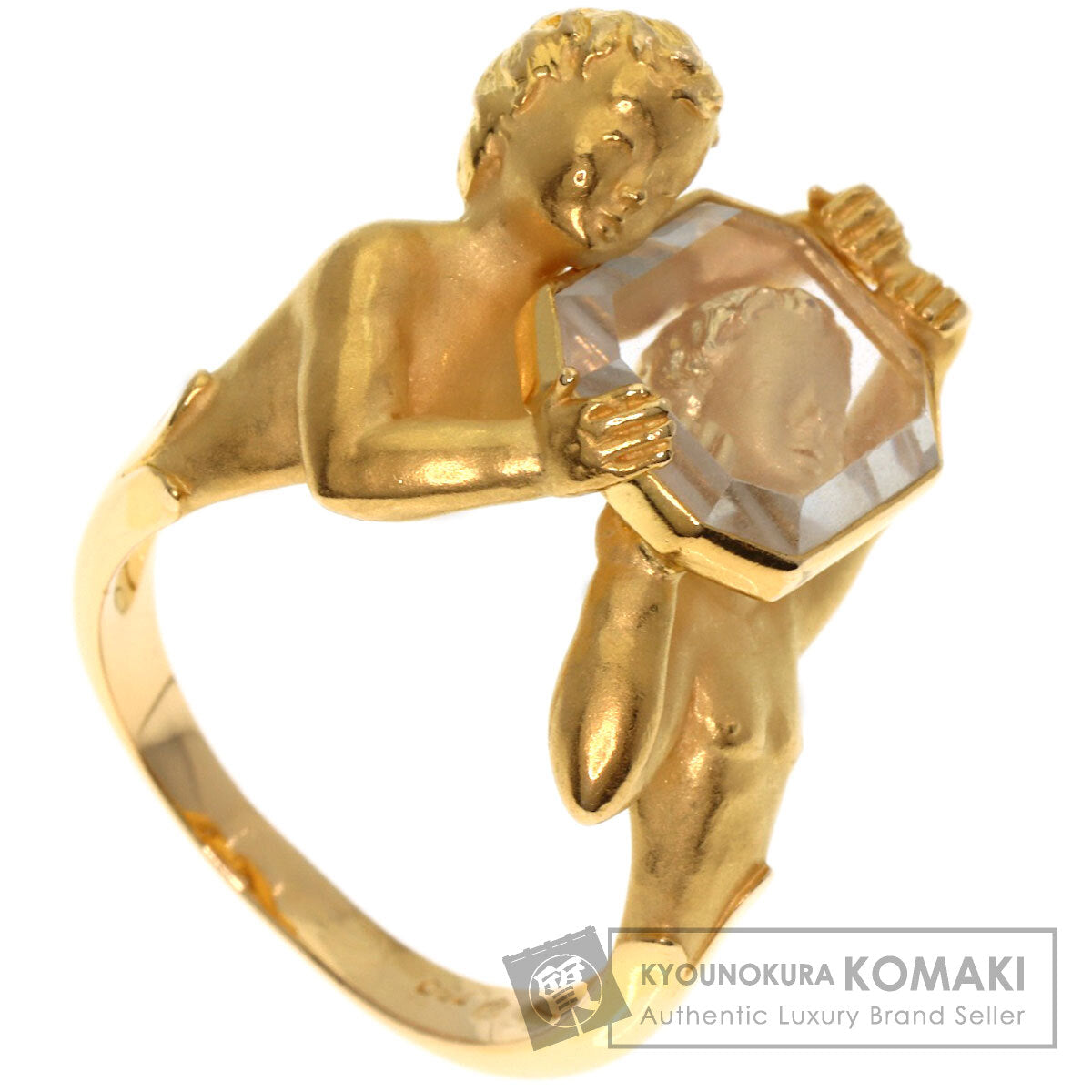 Carrera y Carrera Narcissus's mirror Ring K18 Yellow Gold Ladies [Used]