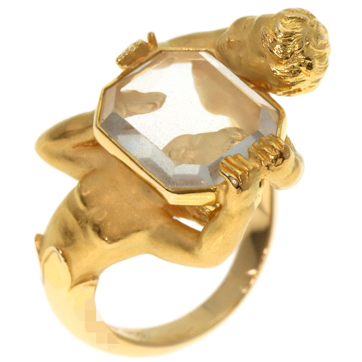 Carrera y Carrera Narcissus's mirror Ring K18 Yellow Gold Ladies [Used]