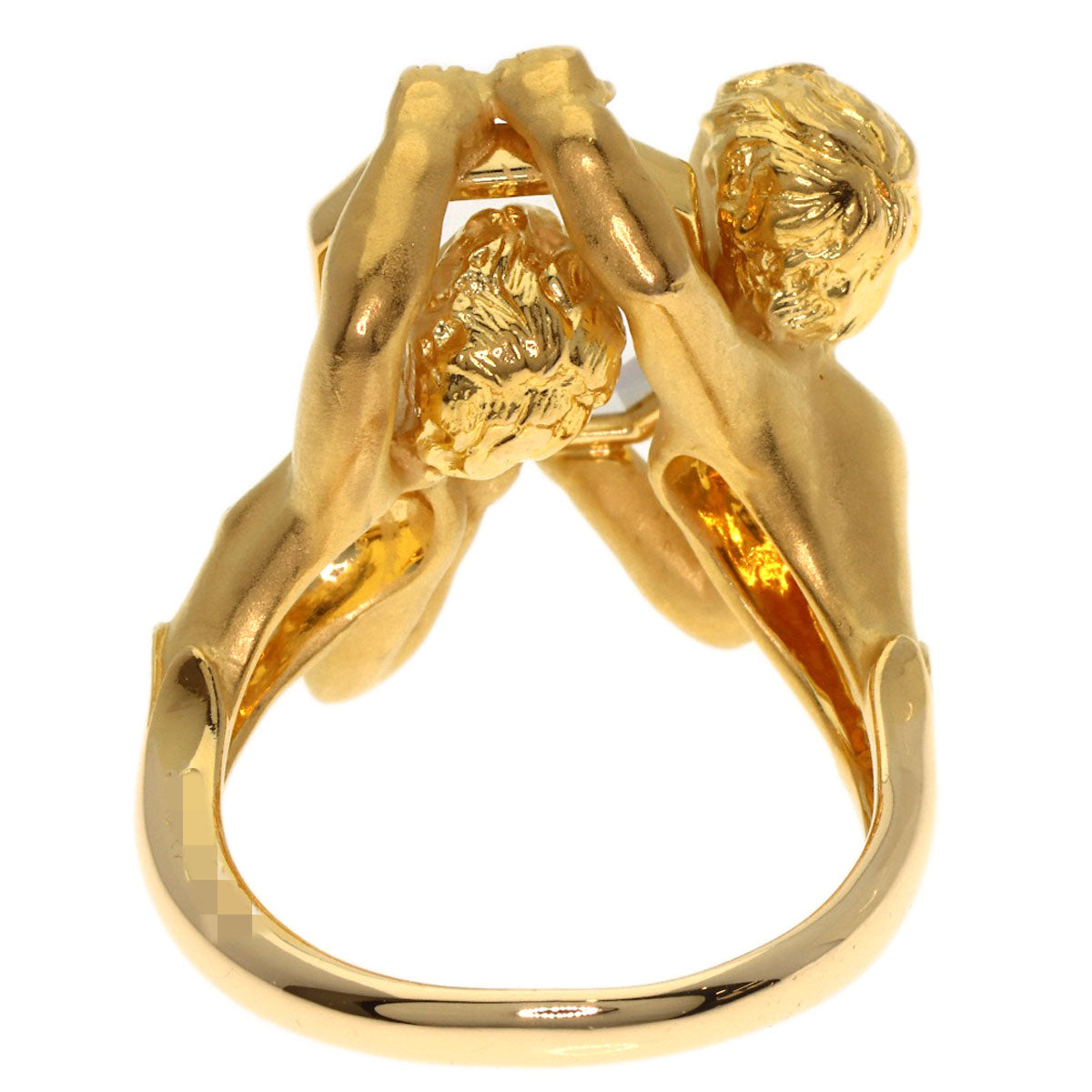 Carrera y Carrera Narcissus's mirror Ring K18 Yellow Gold Ladies [Used]