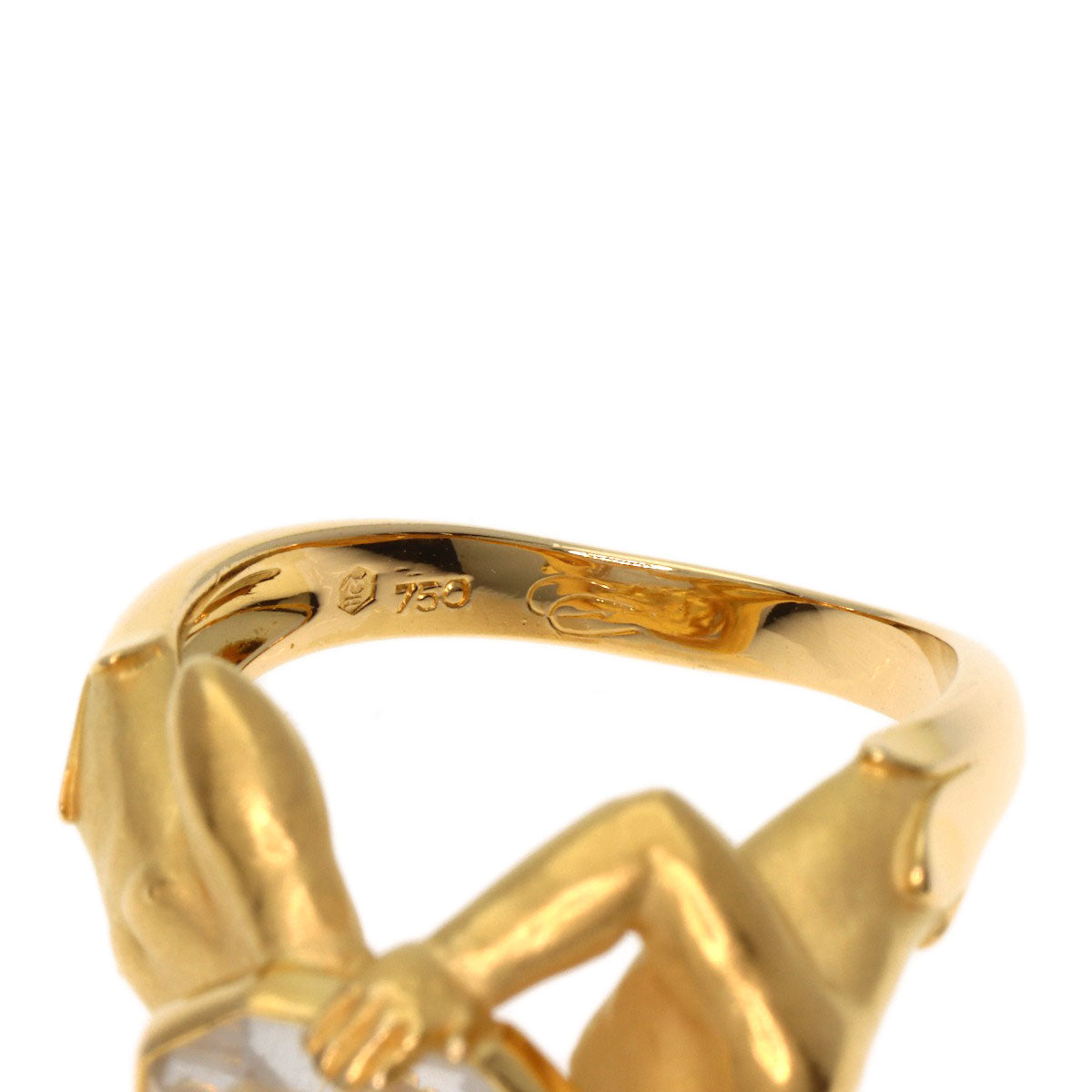 Carrera y Carrera Narcissus's mirror Ring K18 Yellow Gold Ladies [Used]