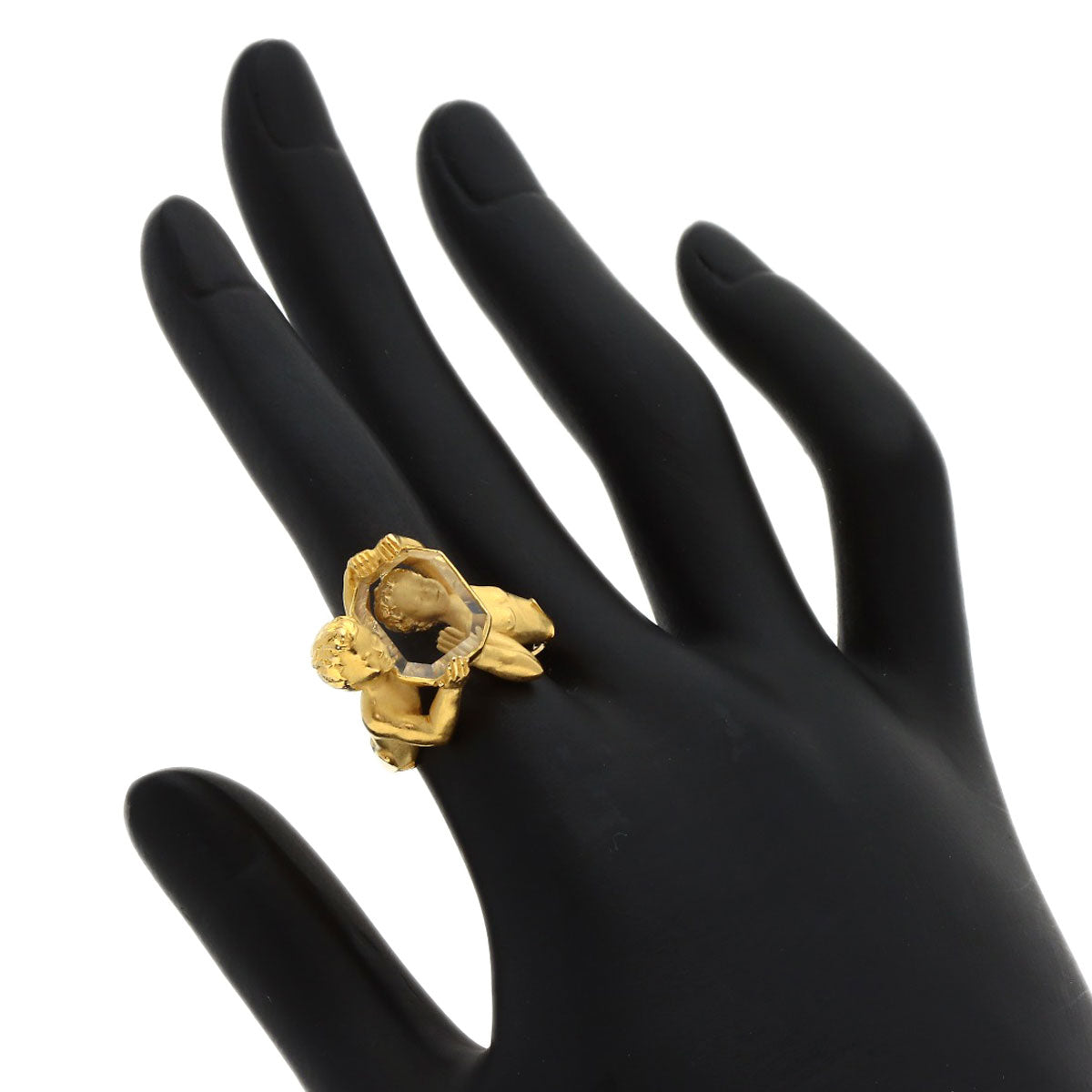 Carrera y Carrera Narcissus's mirror Ring K18 Yellow Gold Ladies [Used]