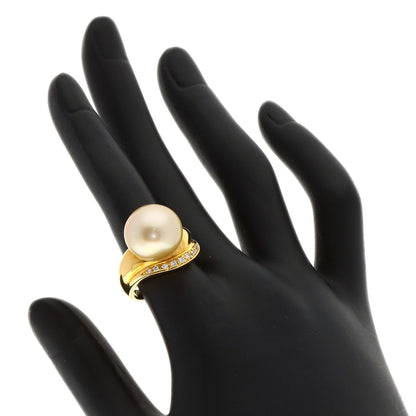 TASAKI Pearl Pearl Diamond Ring K18 Yellow Gold Ladies [Used]