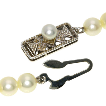 MIKIMOTO Pearl Pearl Necklace Silver Ladies [Used]