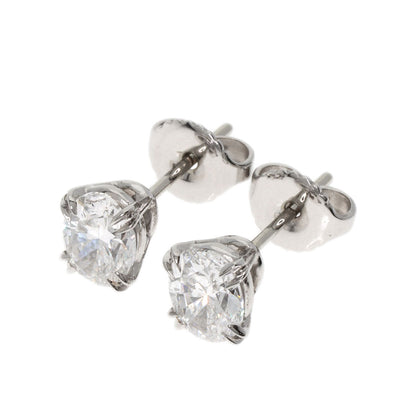 HARRY WINSTON Oval Diamond earring Platinum PT950 K18 White GoldLadies [Used]
