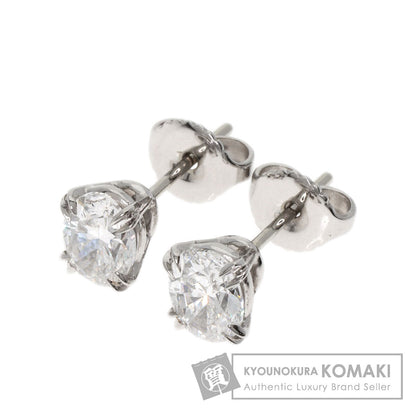 HARRY WINSTON Oval Diamond earring Platinum PT950 K18 White GoldLadies [Used]