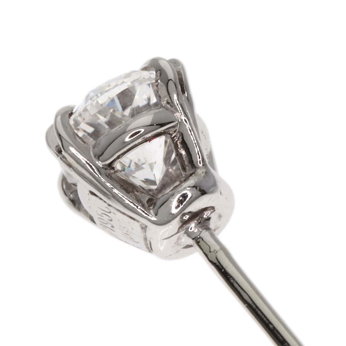 HARRY WINSTON Oval Diamond earring Platinum PT950 K18 White GoldLadies [Used]