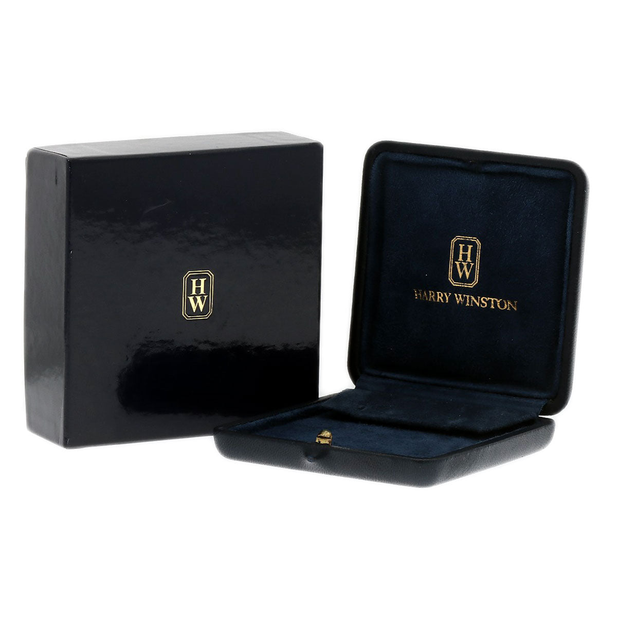 HARRY WINSTON Oval Diamond earring Platinum PT950 K18 White GoldLadies [Used]