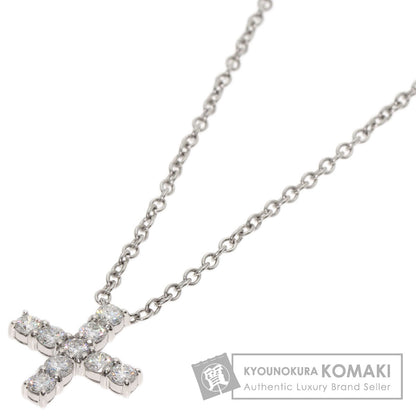 HARRY WINSTON Minicross Diamond Necklace Platinum PT950 Ladies [Used]