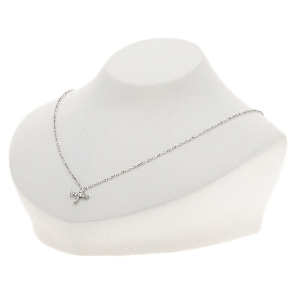 HARRY WINSTON Minicross Diamond Necklace Platinum PT950 Ladies [Used]