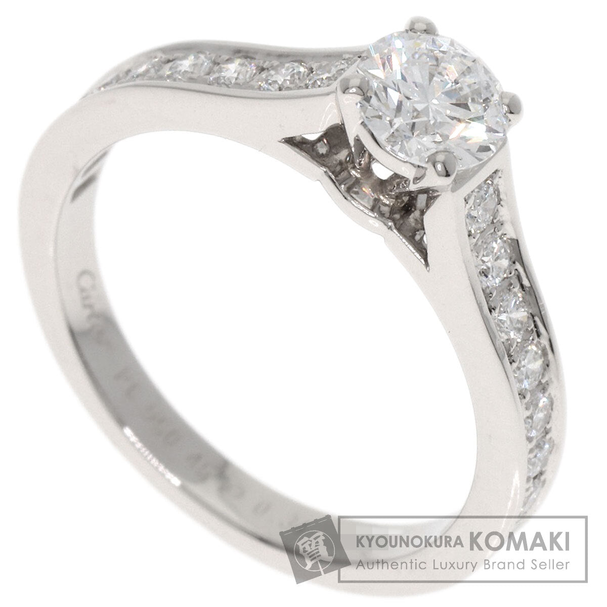 CARTIER 1895 Solitaire Diamond E-VS1-EX #45 Ring Platinum PT950 Ladies [Used]