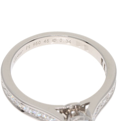 CARTIER 1895 Solitaire Diamond E-VS1-EX #45 Ring Platinum PT950 Ladies [Used]