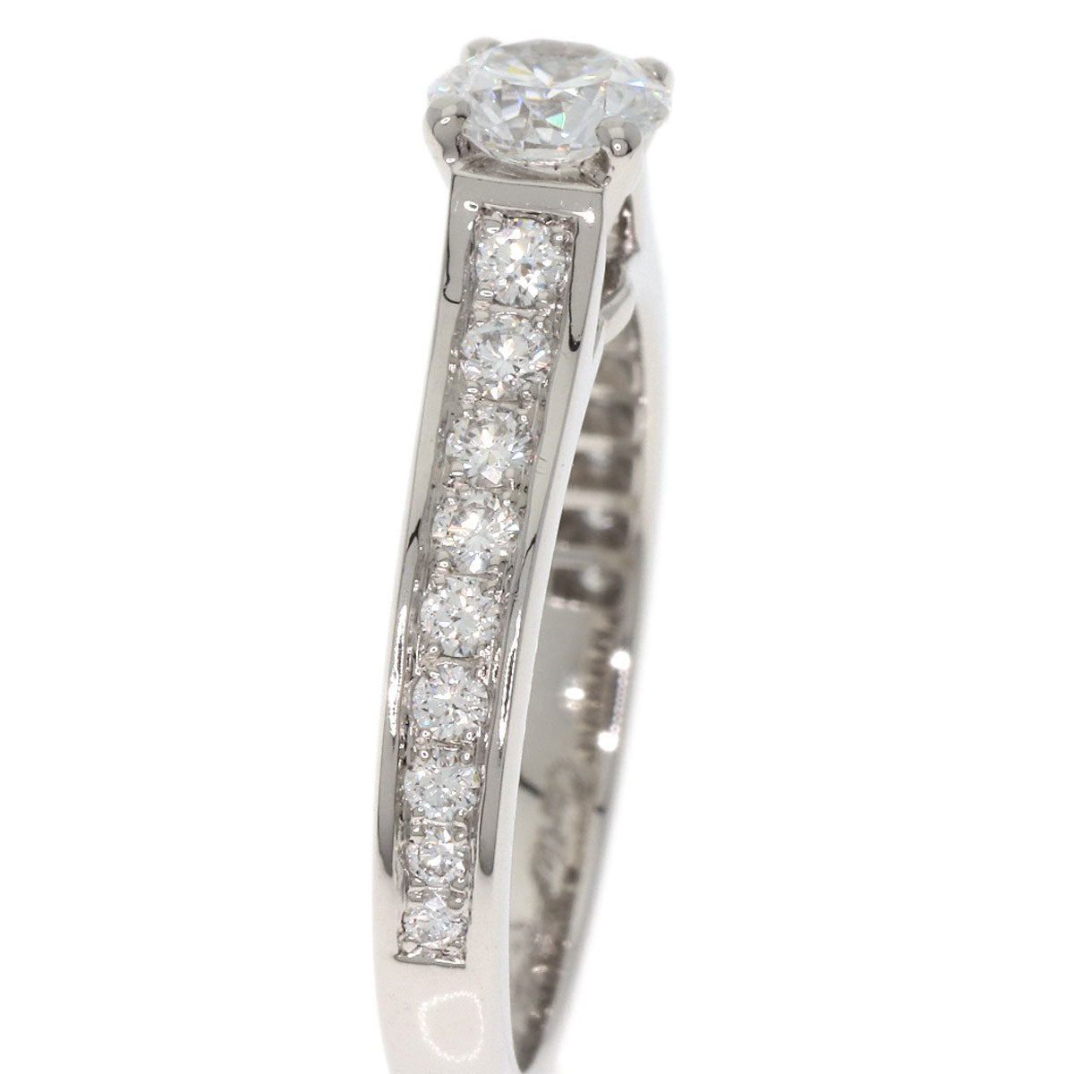 CARTIER 1895 Solitaire Diamond E-VS1-EX #45 Ring Platinum PT950 Ladies [Used]