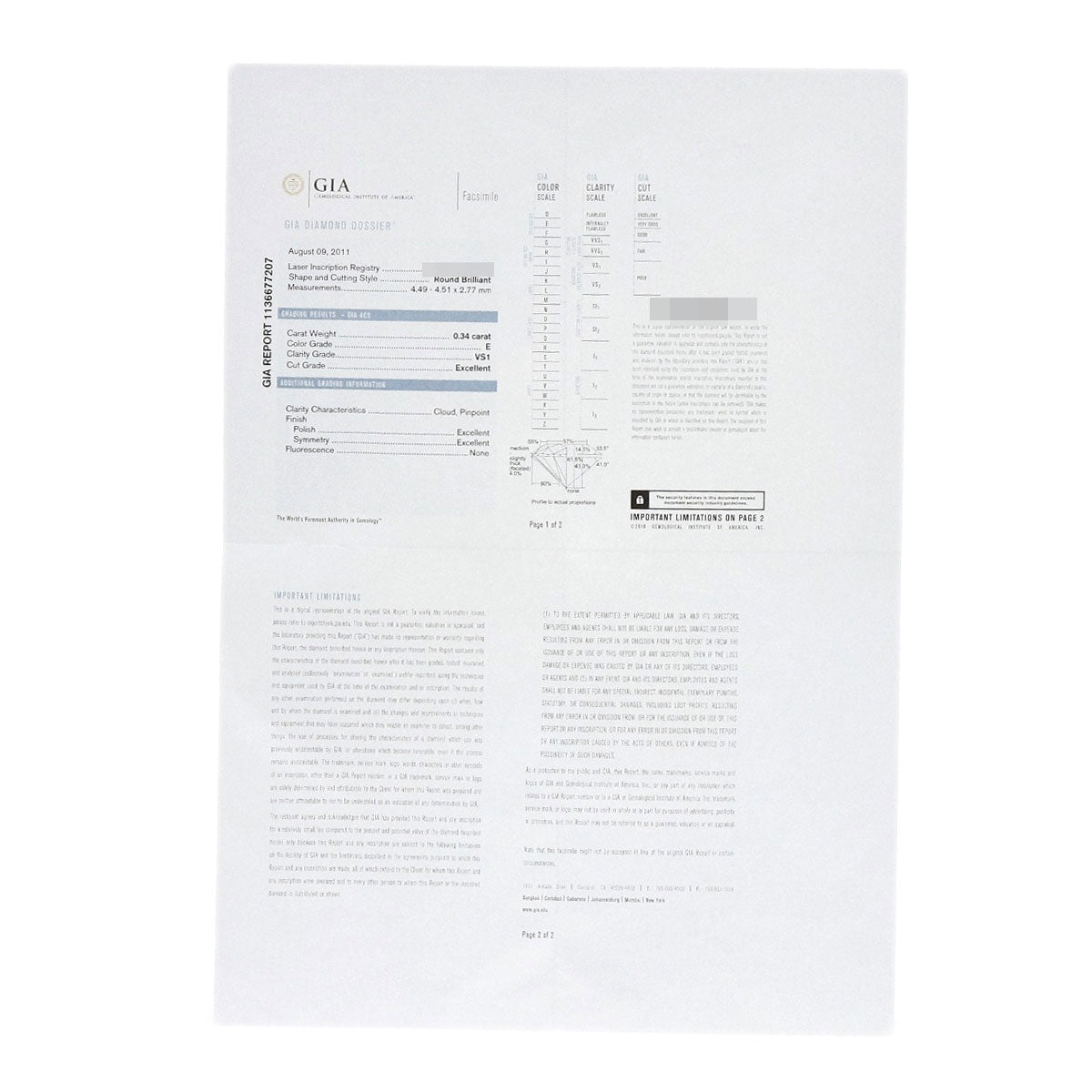 CARTIER 1895 Solitaire Diamond E-VS1-EX #45 Ring Platinum PT950 Ladies [Used]