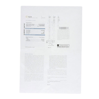 CARTIER 1895 Solitaire Diamond E-VS1-EX #45 Ring Platinum PT950 Ladies [Used]