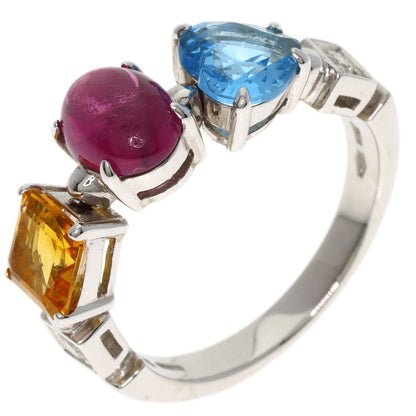 BVLGARI allegra multicolor stone Ring K18 White Gold Ladies [Used]