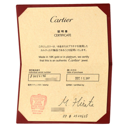 CARTIER Mini love ring 1P Diamond #46 Ring K18 Yellow Gold Ladies [Used]