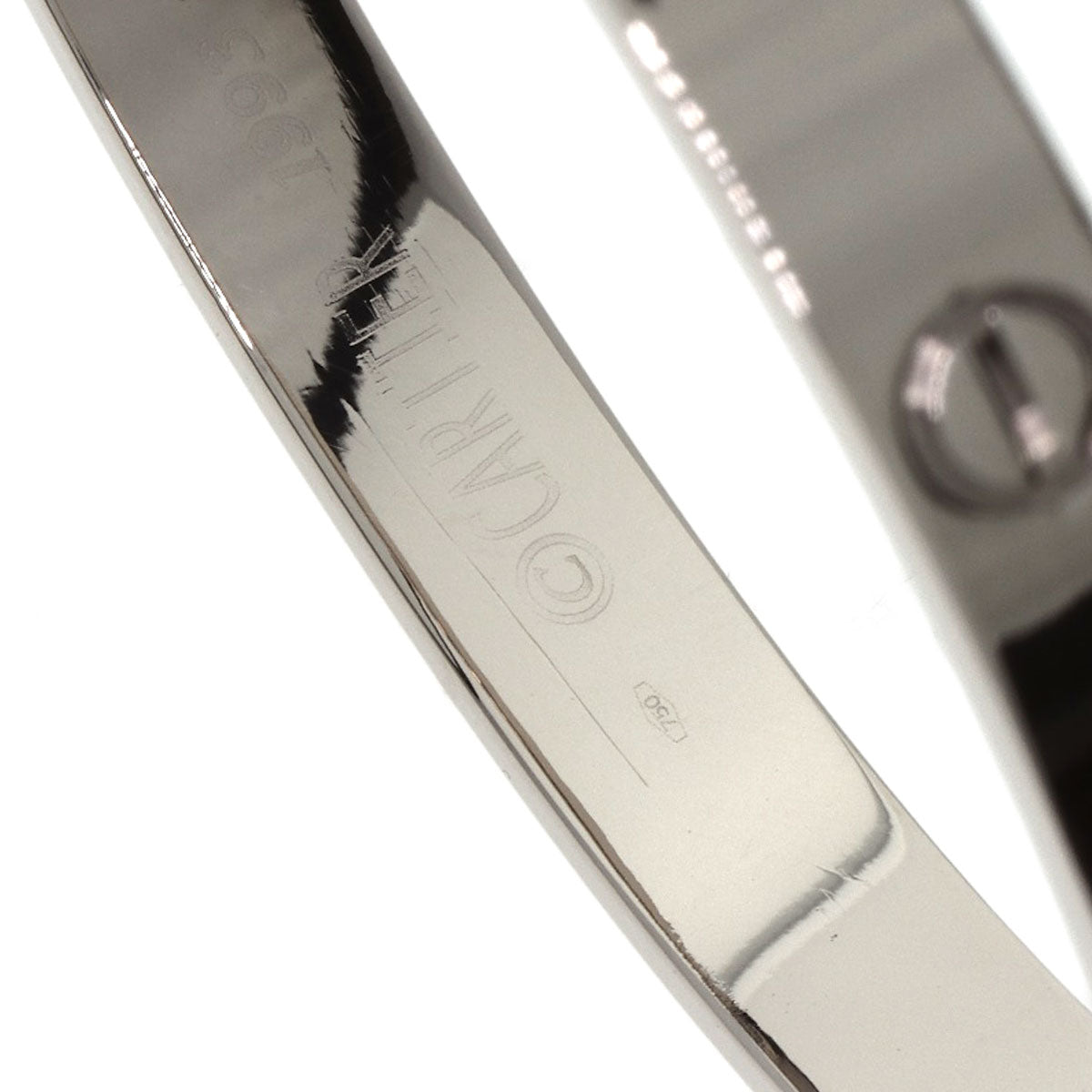 CARTIER LOVE Bracelets with Driver #16 Bracelet K18 White Gold Ladies [Used]