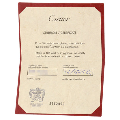 CARTIER LOVE Bracelets with Driver #16 Bracelet K18 White Gold Ladies [Used]