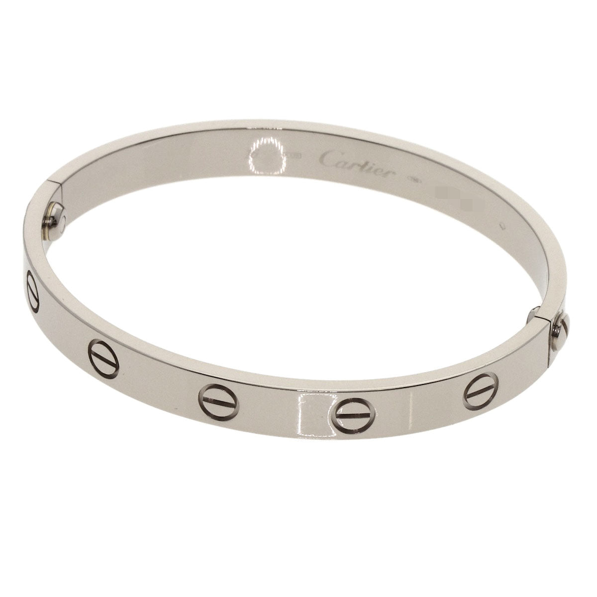 CARTIER LOVE Bracelets with Driver #16 Bracelet K18 White Gold Ladies [Used]