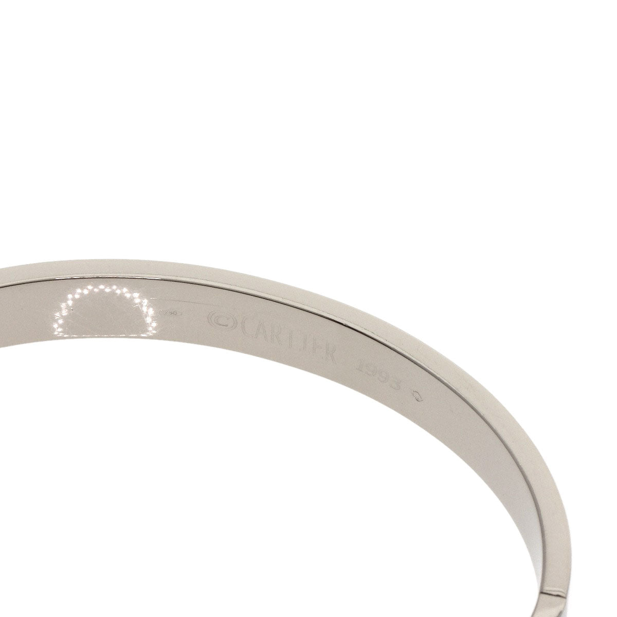 CARTIER LOVE Bracelets with Driver #16 Bracelet K18 White Gold Ladies [Used]