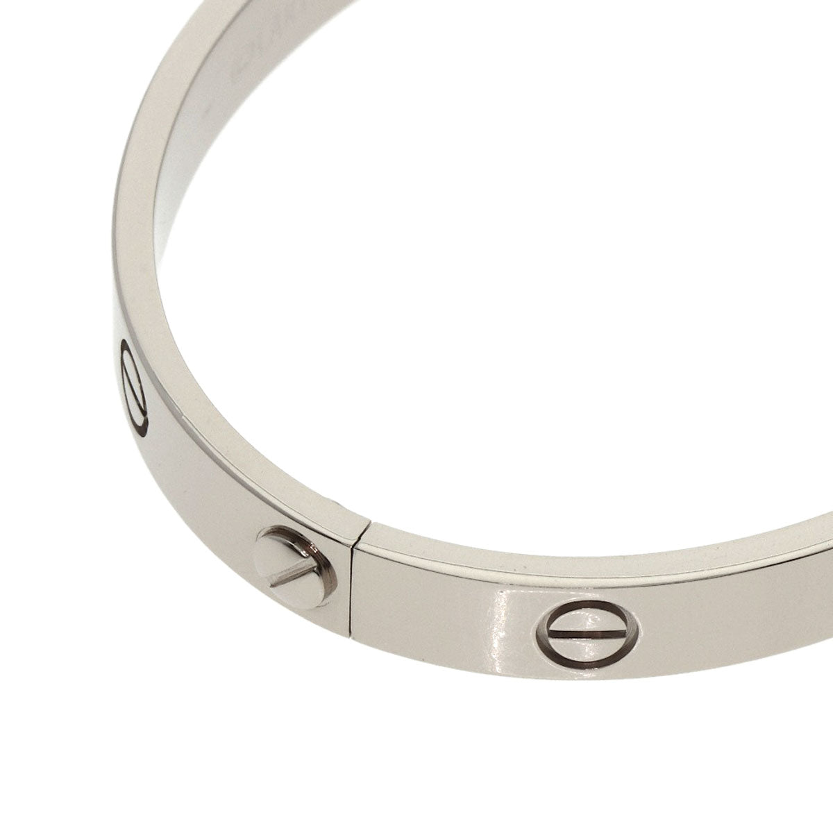 CARTIER LOVE Bracelets with Driver #16 Bracelet K18 White Gold Ladies [Used]