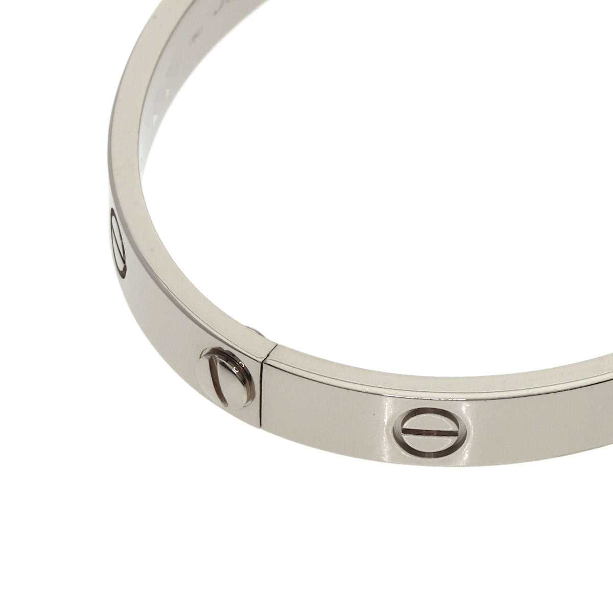 CARTIER LOVE Bracelets with Driver #16 Bracelet K18 White Gold Ladies [Used]