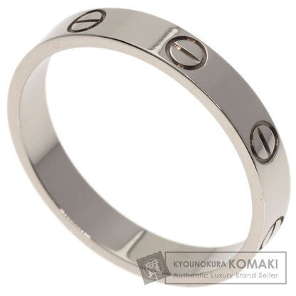 CARTIER Mini love ring #59 Ring K18 White Gold Ladies [Used]