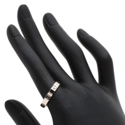CARTIER Mini love ring #59 Ring K18 White Gold Ladies [Used]