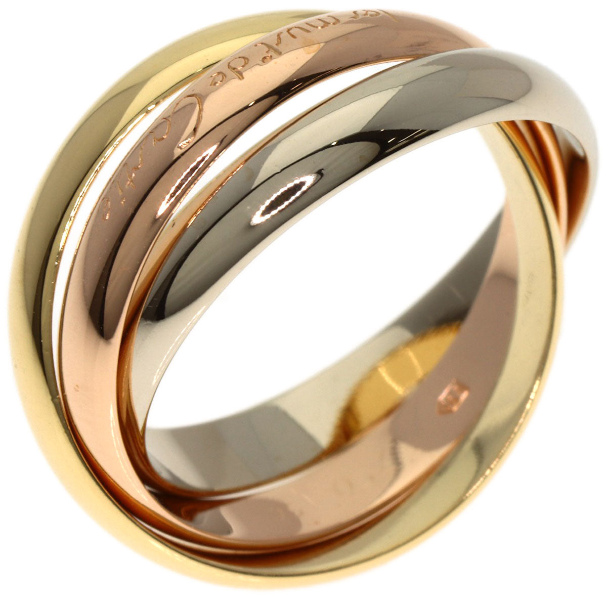 CARTIER Trinity #56 Ring K18 Yellow Gold K18 White GoldLadies [Used]
