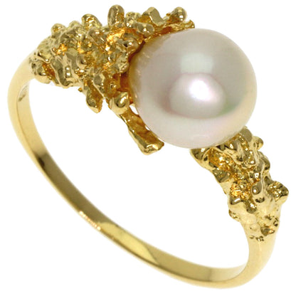 MIKIMOTO Pearl Pearl Ring K18 Yellow Gold Ladies [Used]