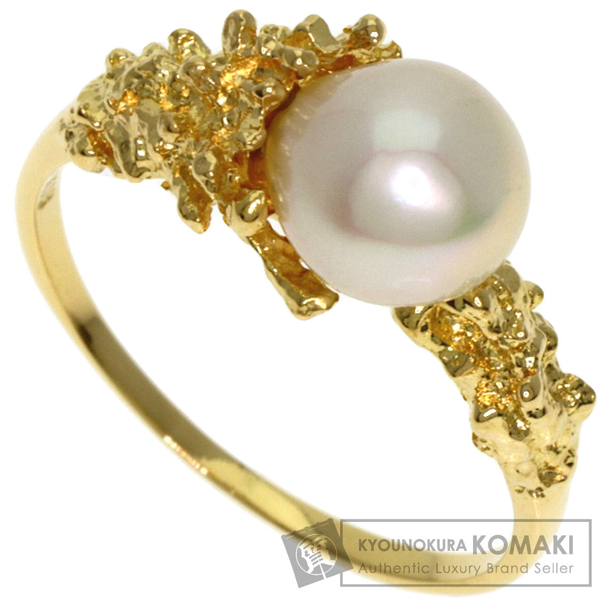 MIKIMOTO Pearl Pearl Ring K18 Yellow Gold Ladies [Used]