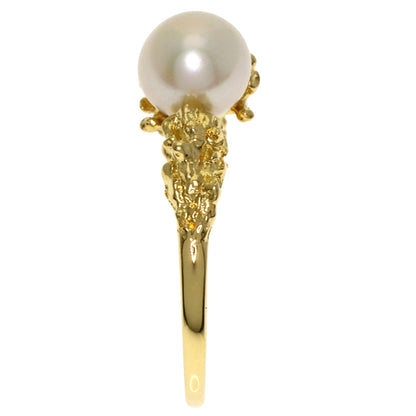 MIKIMOTO Pearl Pearl Ring K18 Yellow Gold Ladies [Used]
