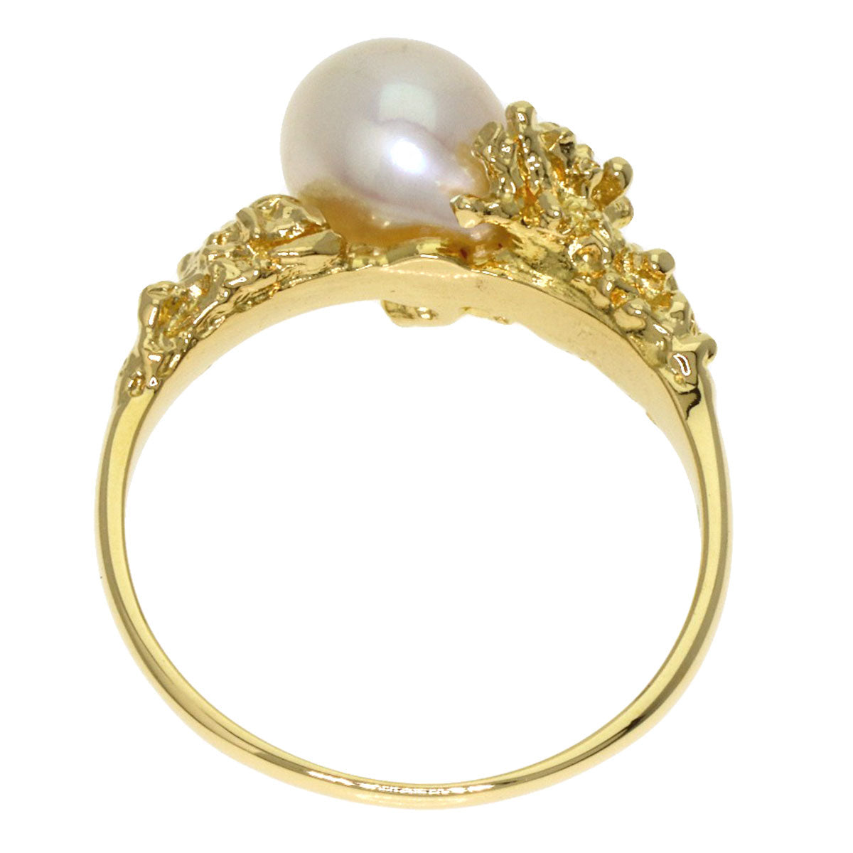 MIKIMOTO Pearl Pearl Ring K18 Yellow Gold Ladies [Used]
