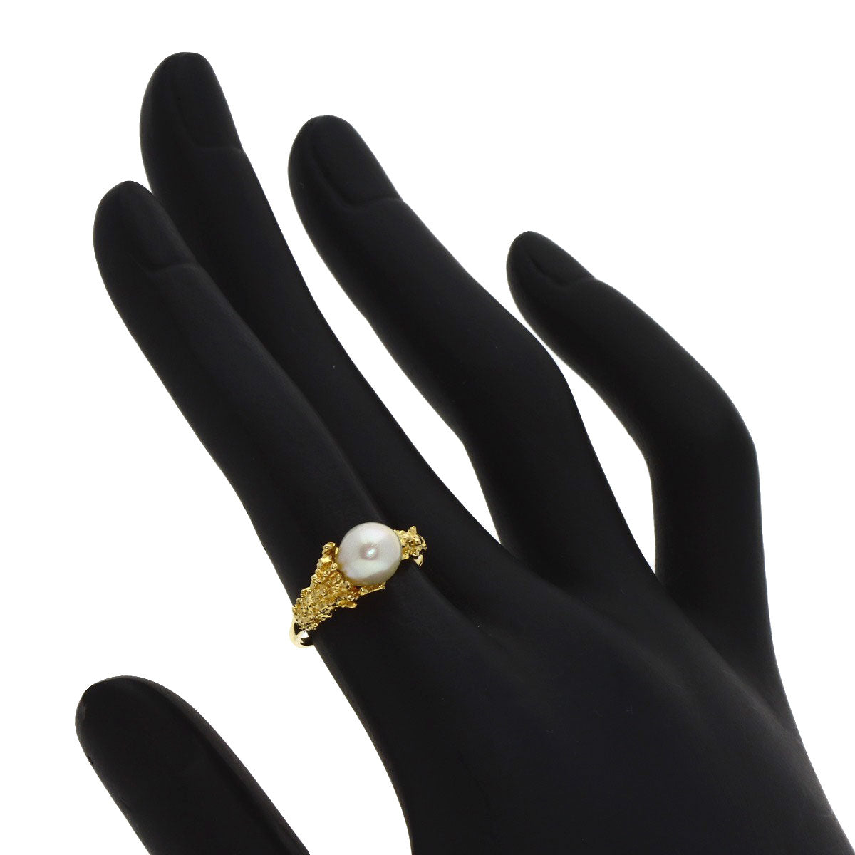 MIKIMOTO Pearl Pearl Ring K18 Yellow Gold Ladies [Used]