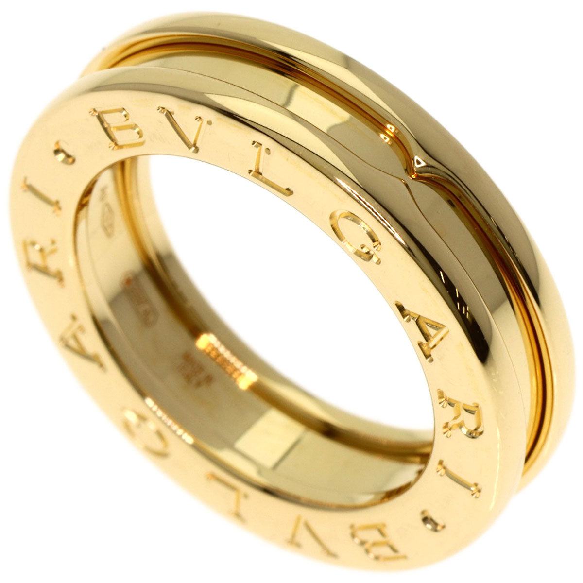BVLGARI B.zero1 1 Band #45 Ring K18 Yellow Gold Ladies [Used]
