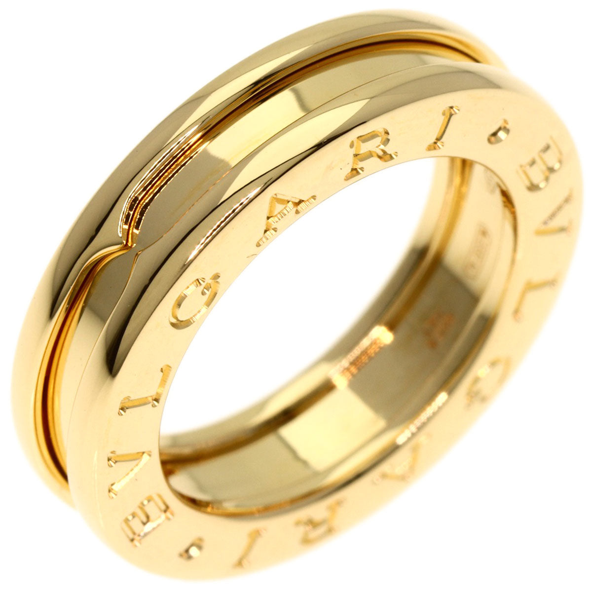 BVLGARI B.zero1 1 Band #45 Ring K18 Yellow Gold Ladies [Used]