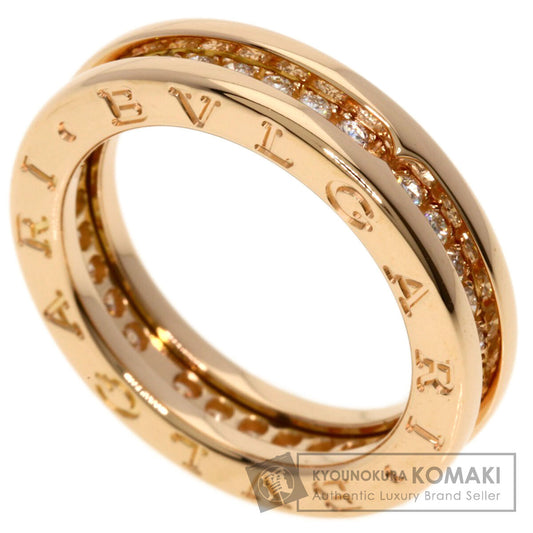 BVLGARI B.zero1 Full Eternity 1 Band Diamond #52 Ring K18 Pink Gold Ladies [Used]