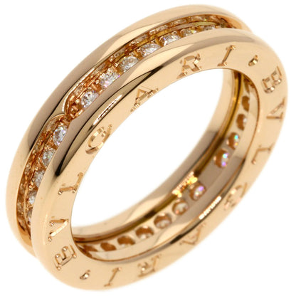 BVLGARI B.zero1 Full Eternity 1 Band Diamond #52 Ring K18 Pink Gold Ladies [Used]