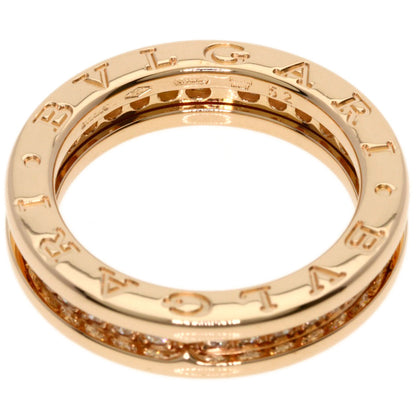BVLGARI B.zero1 Full Eternity 1 Band Diamond #52 Ring K18 Pink Gold Ladies [Used]