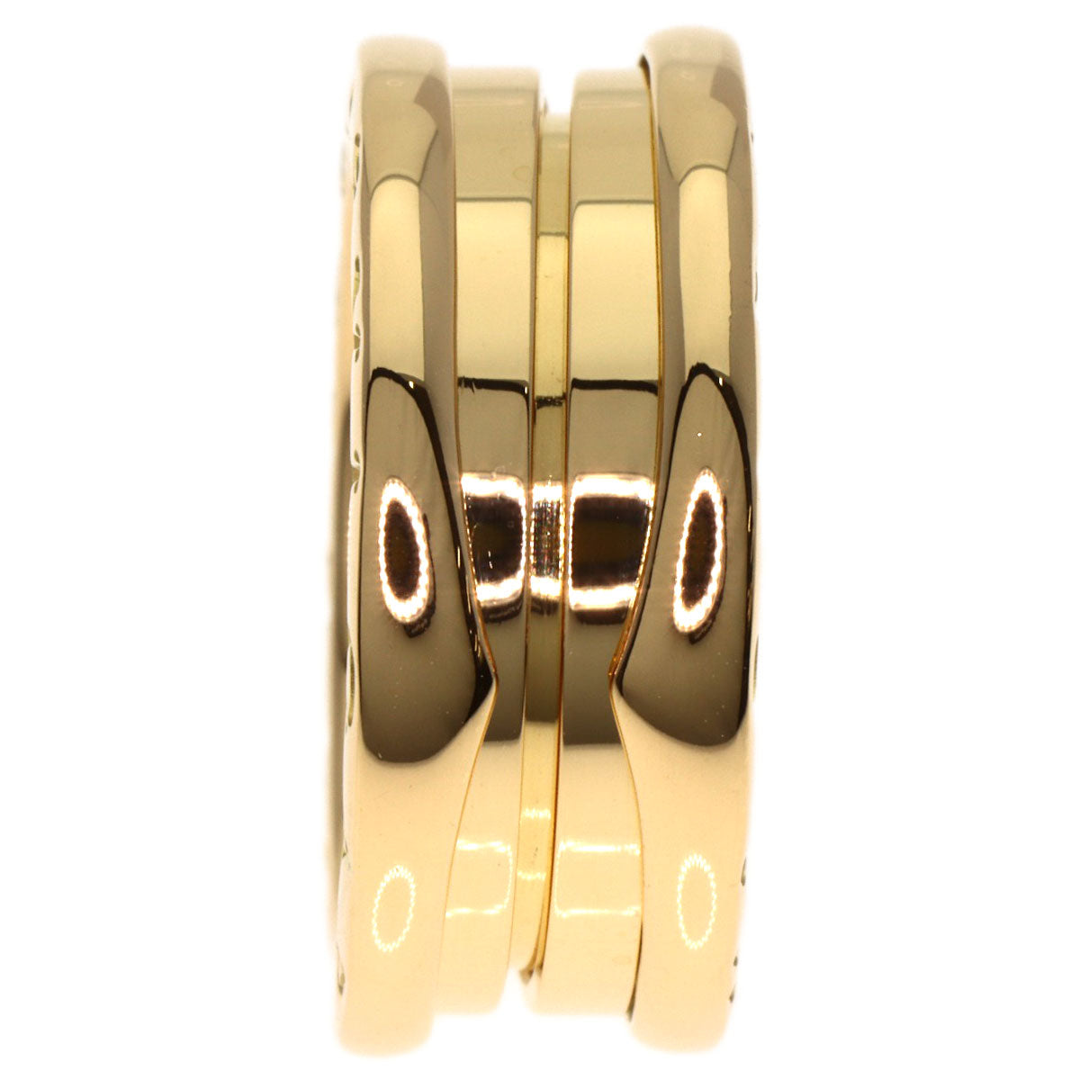 BVLGARI B.zero1 2 Band #51 Ring K18 Yellow Gold Ladies [Used]