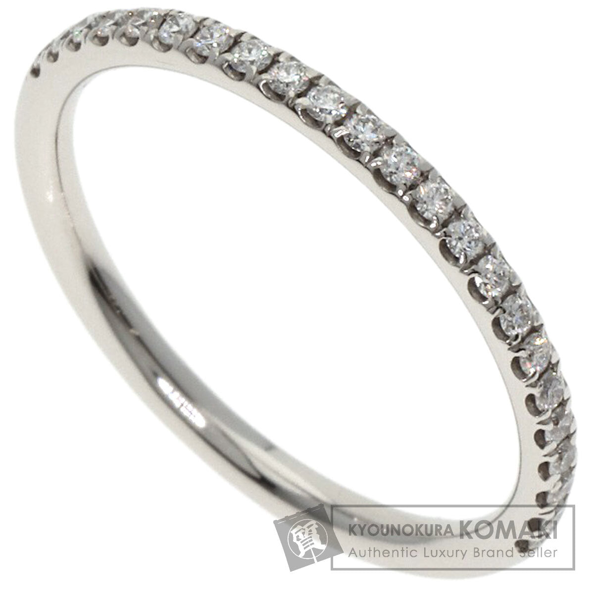 HARRY WINSTON Micropave Half Eternity Diamond Ring Platinum PT950 Ladies [Used]